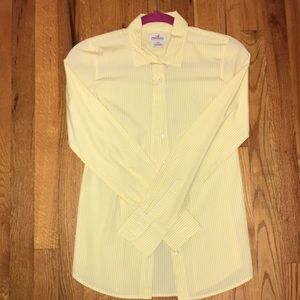 J. Crew Yellow Stripe Button-Down